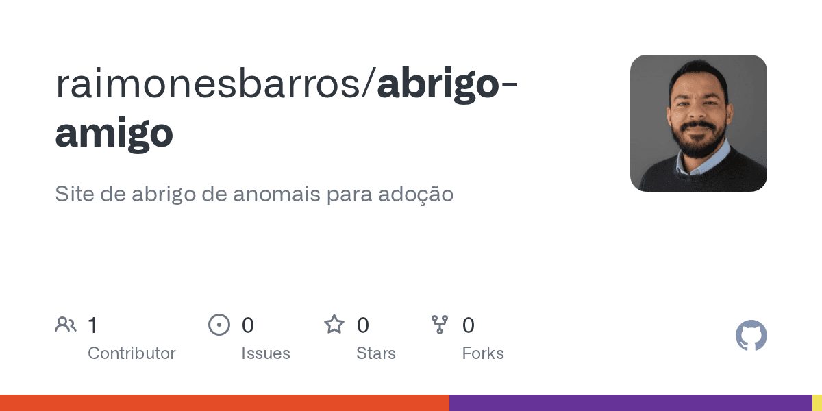 Capa do repositório Abrigo Amigo no GitHub