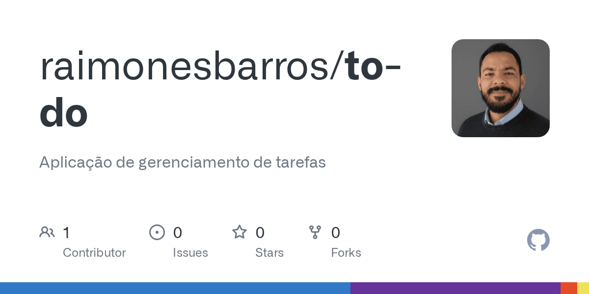 Capa do repositório To-Do no GitHub